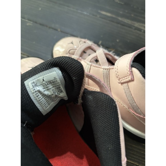 NIKE Air Jordan 6 Rings Shoes Sneakers 323420-602 Pink White Size 10C - Picture 7 of 7